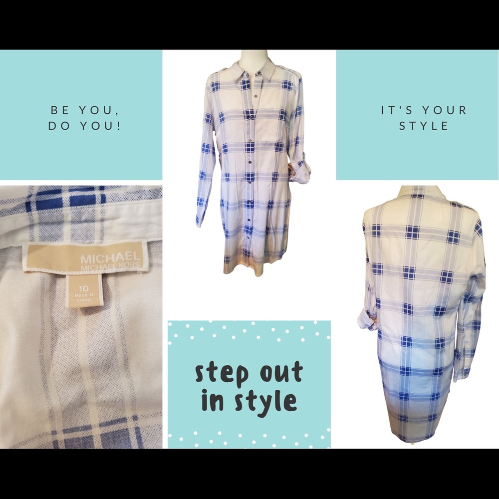 MICHAEL Michael Kors Plaid Long or Roll-up Cotton